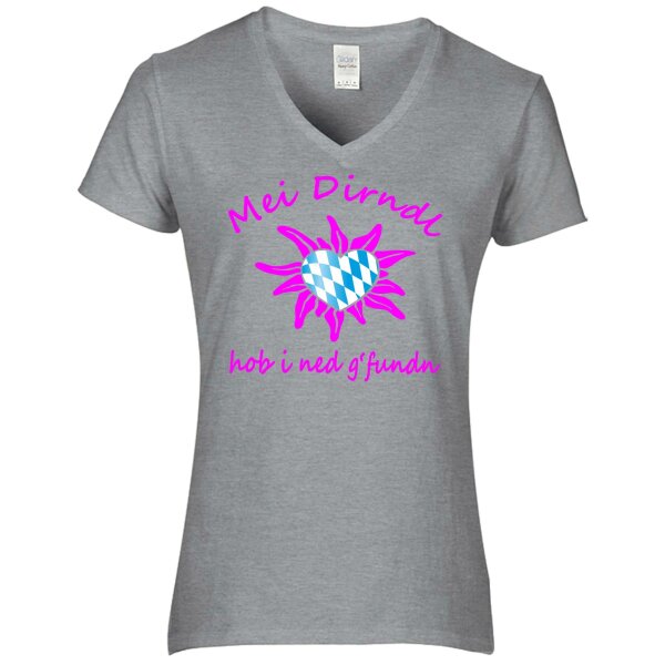 hob i ned g´ fundn - neon pink / Herz Raute