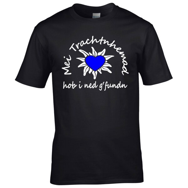hob i ned g´ fundn - Herz blau