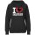 Damen Hoodie - I LOVE ALBANIEN