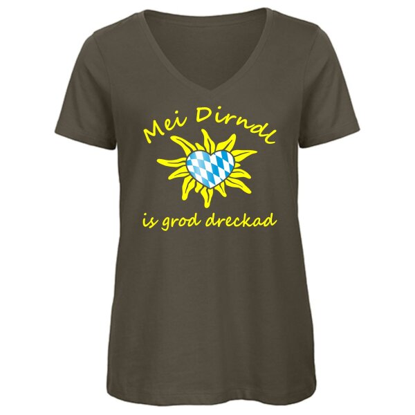 - is grod dreckad - neongelb / Herz Raute -