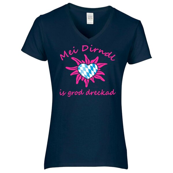 - is grod dreckad - neon pink / Herz Raute -