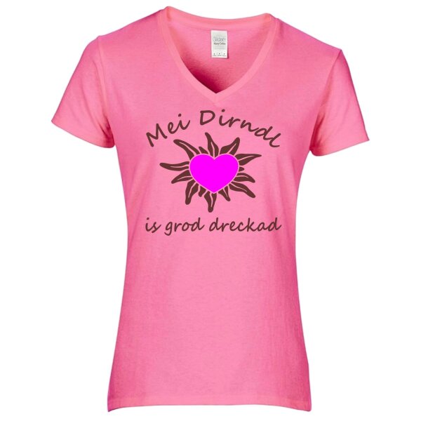 - is grod dreckad - braun / Herz pink -