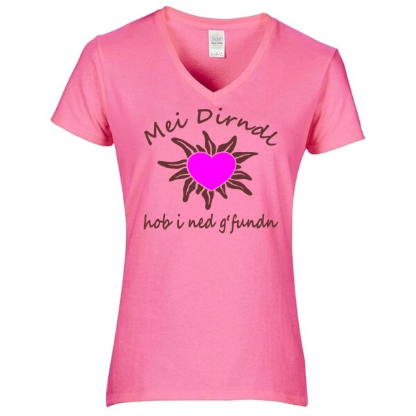 - hob i ned g´ fundn - braun / Herz pink -