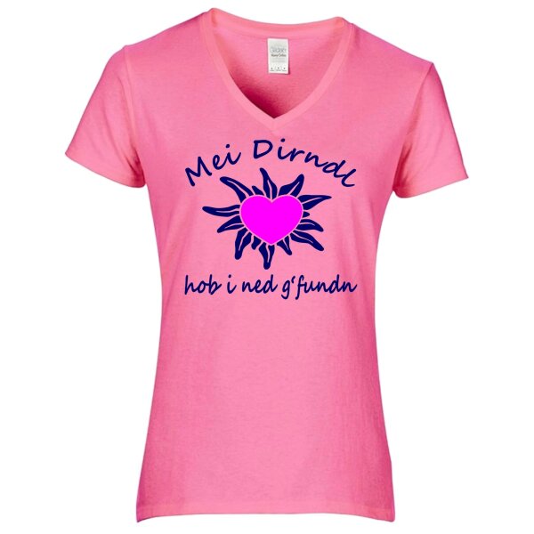 - hob i ned g´ fundn - dunkelblau / Herz pink -