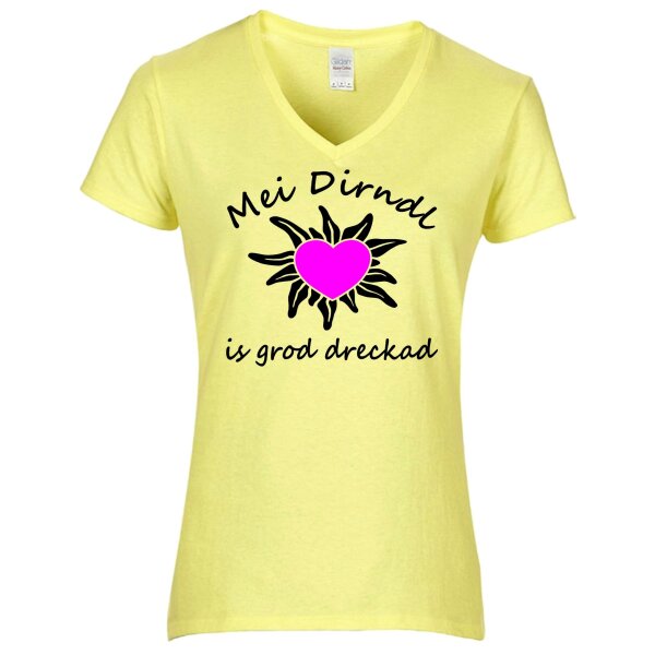 - is grod dreckad - schwarz / Herz pink -