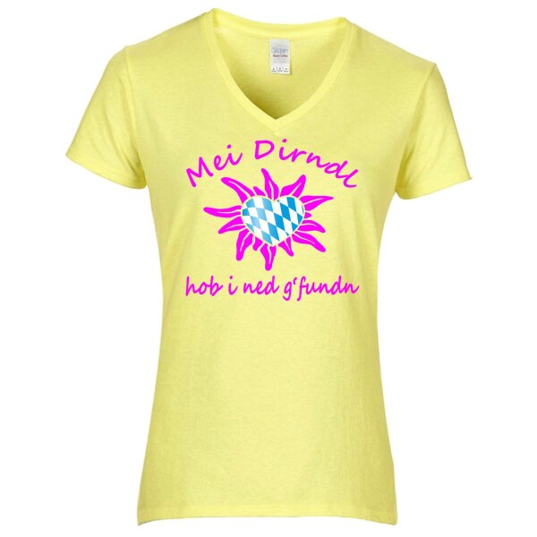 - hob i ned g´ fundn - neon pink / Herz Raute -