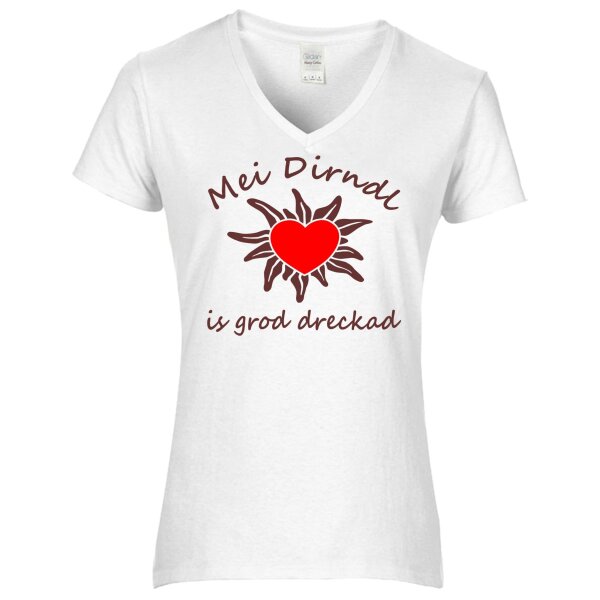 - is grod dreckad - braun / Herz rot -