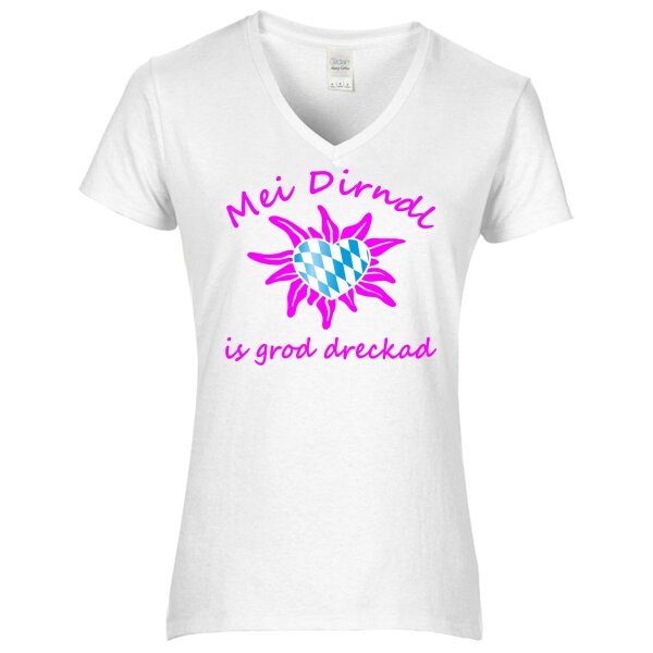 - is grod dreckad - neon pink / Herz Raute -