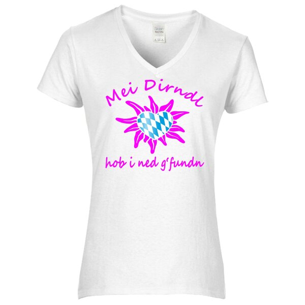- hob i ned g´ fundn - neon pink / Herz Raute -