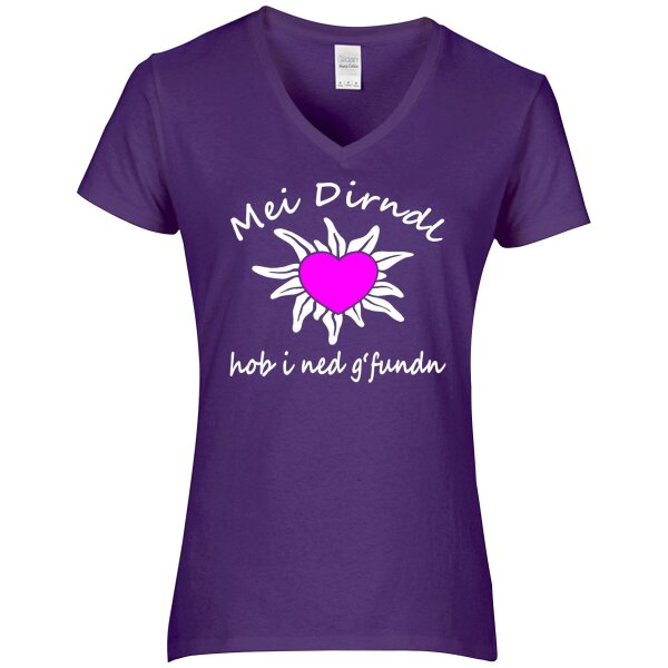 - hob i ned g´ fundn - weiß / Herz pink -
