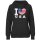 Damen Hoodie - I LOVE USA