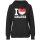 Damen Hoodie - I LOVE SINGAPUR