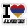 Aufkleber - I LOVE ARMENIEN