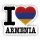 Aufkleber - I LOVE ARMENIEN