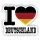 Aufkleber - I LOVE DEUTSCHLAND / GERMANY