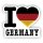 Aufkleber - I LOVE DEUTSCHLAND / GERMANY