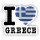 Aufkleber - I LOVE GRIECHENLAND / GREECE