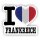 Aufkleber - I LOVE FRANKREICH / FRANCE