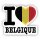 Aufkleber - I LOVE BELGIEN / BELGIQUE / BELGIUM