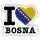 Aufkleber - I LOVE BOSNIEN