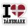 Aufkleber - I LOVE DÄNEMARK