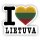 Aufkleber - I LOVE LITAUEN