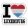 Aufkleber - I LOVE LUXEMBURG