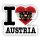 Aufkleber - I LOVE ÖSTERREICH mit Bundesadler