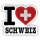 Aufkleber - I LOVE SCHWEIZ