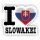Aufkleber - I LOVE SLOWAKEI