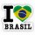Aufkleber - I LOVE BRASILIEN