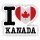 Aufkleber - I LOVE KANADA
