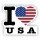 Aufkleber - I LOVE USA