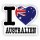 Aufkleber - I LOVE AUSTRALIEN