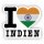 Aufkleber - I LOVE INDIEN