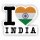 Aufkleber - I LOVE INDIEN