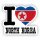 Aufkleber - I LOVE NORD KOREA