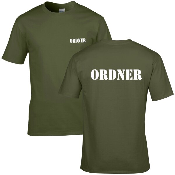 ORDNER - army / weiß -