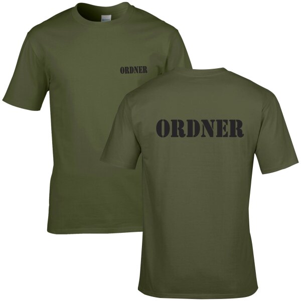 ORDNER - army / schwarz -