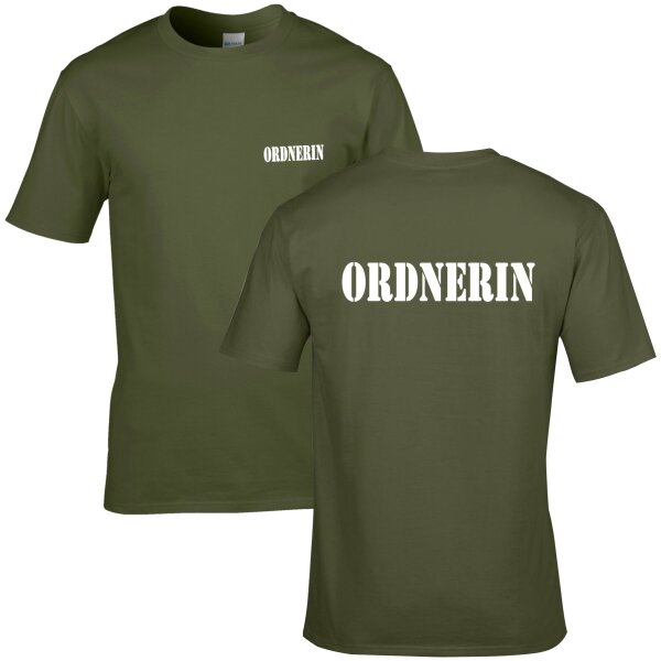 ORDNERIN - army / weiß -
